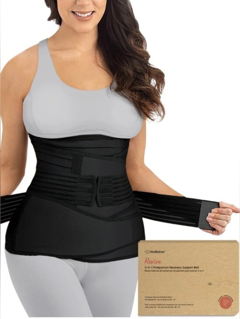 KeaBabies Revive 3-in-1 Postpartum Recovery Support Belt